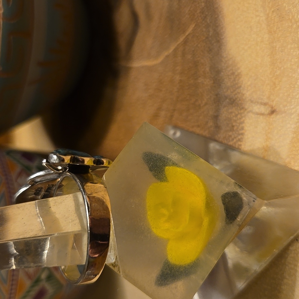 Sterling Silver and Turquoise Butterfly ring - Picture 3 of 7